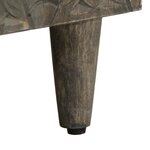 vidaXL Buffet gris clair 60x33 5x75 cm bois de manguier massif