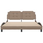 vidaXL Cadre de lit sans matelas cappuccino 160x200 cm similicuir