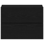 vidaXL Cabinet de chevet Chêne noir 40 x 30 x 30 cm Bois d'ingénierie