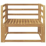 vidaXL Sofa de milieu extérieur Bois d'Acacia Massif Blanc