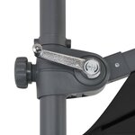 vidaXL Parasol de jardin avec base portable anthracite