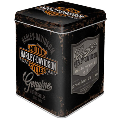 Boite métallique à thé Harley Davidson