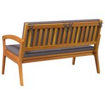 vidaXL Banc de jardin Marron Bois d'acacia massif
