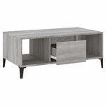 vidaXL Table basse Sonoma gris 90x50x36 5 cm Bois d'ingénierie