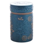 Petite boite bleue yumiko pour le thé contenance 150 gr