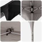 vidaXL Tente de fête pop-up 290 x 290 x 245 cm Noir