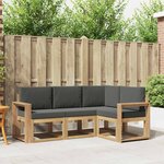vidaXL Ensemble de canapés d'extérieur 4 Pièces Blanc et anthracite
