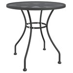 vidaXL Ensemble à manger de jardin 3 Pièces Maille Métal Anthracite