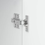 vidaXL Meuble TV Blanc brillant 99 x 34 5 x 50 cm Bois d'ingénierie