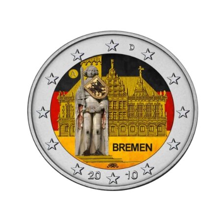 Pièce commémorative 2 euros- Allemagne 2010 - État fédéral de Brême
