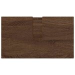 vidaXL Ensemble de mobilier de salle de bain 3 Pièces Chêne brun