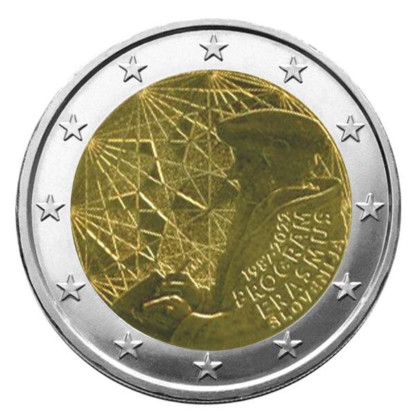 2 euro commemorative 2022 : slovenie (35 ans du programme erasmus)