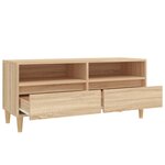 vidaXL Meuble TV chêne sonoma 100x34 5x44 5 cm bois d'ingénierie