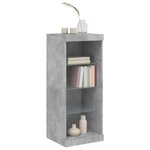 vidaXL Buffet avec lumières LED gris béton 41x37x100 cm