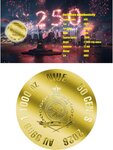 Pièce de monnaie en Or 50 Cents g 0.031 (1/1000 oz) Millésime 2026 (PRÉCOMMANDE)