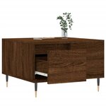 vidaXL Table basse chêne marron 55x55x36 5 cm bois d'ingénierie