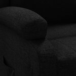 vidaXL Fauteuil inclinable Noir Tissu