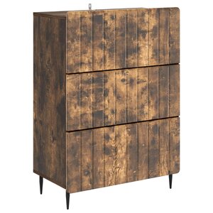 vidaXL Armoire à tiroirs Chêne fumé 66 x 34 5 x 92 cm