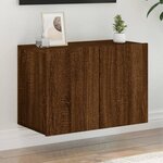 vidaXL Meuble TV mural chêne marron 60x30x41 cm