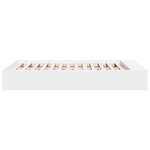 vidaXL Cadre de lit sans matelas blanc 135x190 cm
