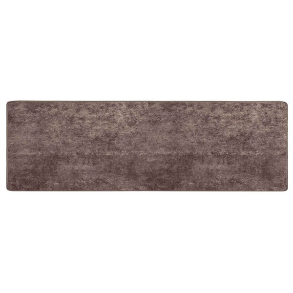 vidaXL Coureur de Tapis MARSA Gris 100 x 350 cm Polyester et PVC