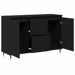 vidaXL Buffet Chêne noir 101 5 x 35 x 70 cm Bois d'ingénierie