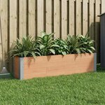 vidaXL Jardinière surélevée Marron 150 x 30 x 36 cm WPC et Aluminium