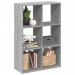 vidaXL Étagère séparatrice de pièce sonoma gris 69 5x29x103 5 cm