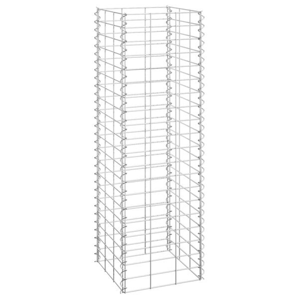 vidaXL Lits surélevés en gabion 3 Pièces 30x30x100 cm Fer