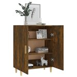 vidaXL Buffet Chêne fumé 70x34x90 cm Bois d'ingénierie