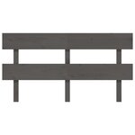 vidaXL Tête de lit Gris 154x3x81 cm Bois massif de pin