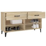 vidaXL Armoire à chaussures Chêne sonoma 102x35x55cm Bois d'ingénierie