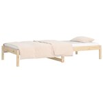vidaXL Lit de jour sans matelas 90x190 cm bois de pin massif