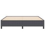 vidaXL Lit à ressorts Gris foncé 180 x 200 cm Velours