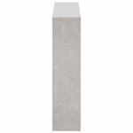 vidaXL Armoire à chaussures et miroir 2 niveaux Gris béton 63x17x67 cm