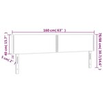 vidaXL Têtes de lit 2 Pièces Gris clair 80x5x78/88 cm Velours