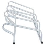 vidaXL Support de vélo au sol autoportant pour 6 vélos acier galvanisé