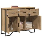 vidaXL Buffet chêne artisanal 97 x 32.5 x 74.5 cm Bois d'ingénierie