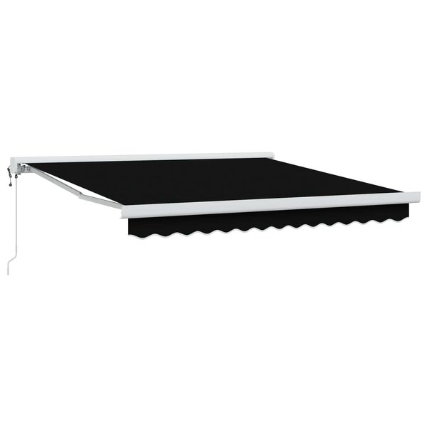 vidaXL Auvent Noir 350 x 250 cm Polyester et Aluminium