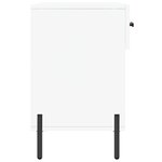 vidaXL Banc à chaussures blanc 102x35x55 cm bois d'ingénierie