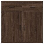 vidaXL Buffet chêne marron 79x38x80 cm bois d'ingénierie