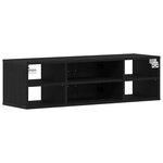 Étagère murale vidaXL Chêne noir 140x41x75 cm Bois d'ingénierie