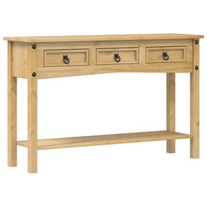 vidaXL Table console « Corona » 114 x 34 5 x 73 cm Bois de pin massif