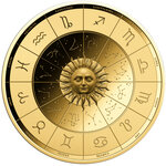 Monnaie LEO Zodiac Signs 1/1000 Oz Medaille Or (PRÉCOMMANDE)