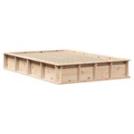 vidaXL Cadre de lit avec stockage Marron 120 x 200 cm bois
