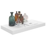 vidaXL Étagère murale flottante Blanc brillant 50x23x3 8 cm MDF
