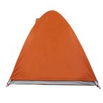 vidaXL Tente de camping à dôme 2 personnes orange imperméable