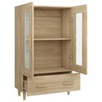 vidaXL Buffet haut Chêne sonoma 70x31x115 cm Bois d'ingénierie