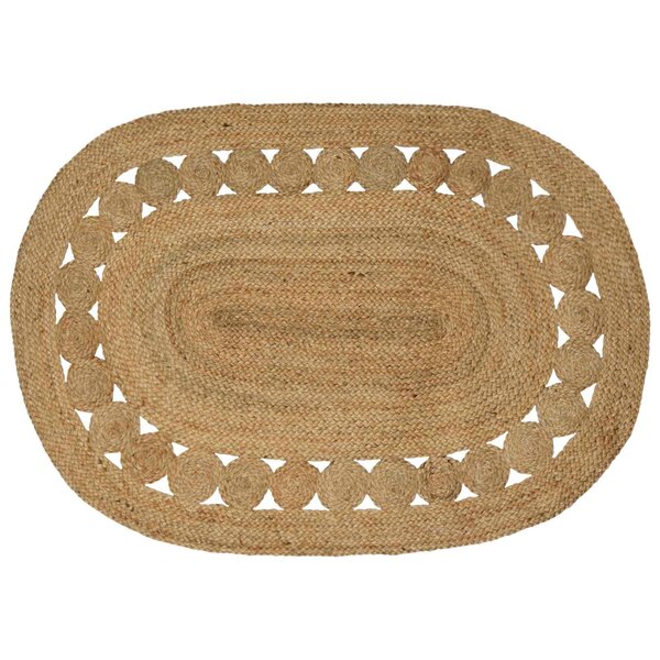 vidaXL Tapis de surface Naturel 100 x 152 cm Jute