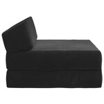 vidaXL Canapé-lit pliable Noir 60 x 70 x 41 cm Tissu